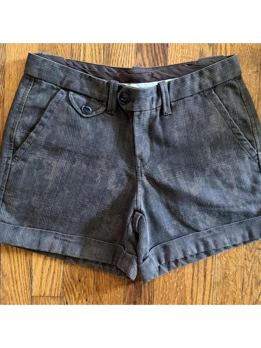 Vintage Lucky Brand Corduroy Plaid Shorts size 4/27